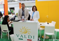 Gennaro Valdi and Lavinia Cosmina Rez of Valdi srl, a company that has a stand inside CAAB.
