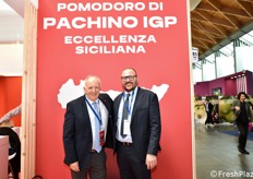 At the Consorzio del Pomodoro di Pachino IGP stand, Massimo Pavan and Sebastiano Fortunato.