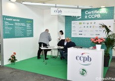 The CCPB stand, which certifies organic and eco-friendly food and non-food products worldwide.