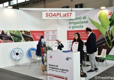 The Soaplast stand, drip irrigation systems.