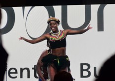 A dancer at the opening of the WUWM Johannesburg conference.