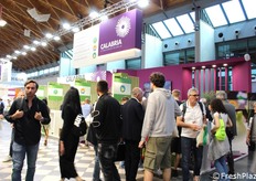 The stand of the Calabria Region. Visitors always very intrigued by what Calabrian companies have to offer.