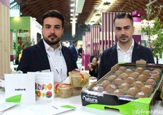 Danilo Lamanna and Francesco Ciurleo representing the Natura Producers' Organization, specialist in fruit and vegetables on the Italian and European market.