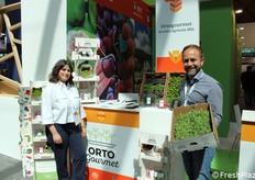 Graziana Solito and Carlo Mininni of Orto Gourmet, a Pugliese company specialized in the production and distribution of microgreens, edible flowers and leaves, now considered by many to be the "vegetables of the future."