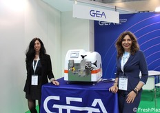 Maria Vittoria Villa and Silvia Grasselli from GEA Mechanical Equipment Italia. The company is one of the world's leading suppliers of systems for the food, beverage and pharmaceutical industries. Pictured is a table-top homogeniser, a unit suitable for cell breaking, but which can also be successfully used for processing milk and dairy products, fruit juices and foods in general. 'We need to re-imagine liquids,' declares Villa.